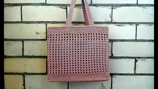 Летняя сумка - авоська крючком. Всё подробно расскажу и покажу. Crochet bag pattern