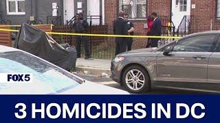 Deadly 24 hours across DC with 3 homicides reported over weekend