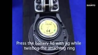 Suunto Vyper, Vytec, Cobra, Gekko, Zoop, Vyper Air,  HelO2 - How to install new battery