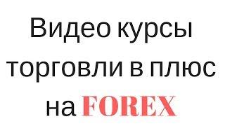 Видео курсы обучения торговли в плюс на FOREX