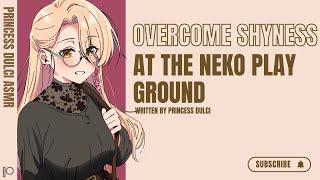 Overcome shyness at the neko playground / F4M / ASMR / Good boy / Ear scratches / comfort