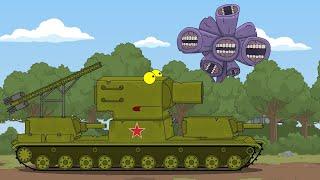 KV-6 vs Dark Siren Head - Cartoons about tanks