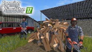 ПОМОЩЬ БАБУШКЕ! КОЛЕМ ДРОВА НА ЗИМУ! FARMING SIMULATOR 17