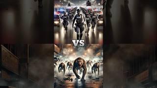 Police and FBI vs Wild Animals vs Superheroes(Monkey,Tiger,Venom,Deadpool,Ghost rider)