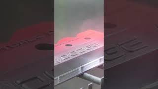 Powdercoating a 24V Valve Cover #powdercoat #firepunkdiesel #shorts