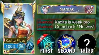 KADITA BEST HYPER BROKEN BUILD IN RANKED GAME!! SUPER INTENSE MATCH | COMEBACK PART 3