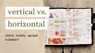 Vertical vs Horizontal Weekly Layout | Common Planner by Sterling Ink