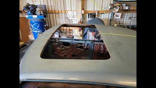 How we installed a 44 inch Moonroof PART 1  | 1968 Impala | DIY | Lonestar Lows