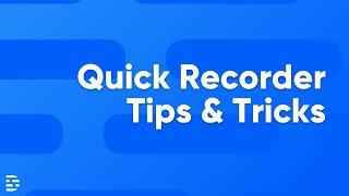 Tips for quick screen recording in Descript