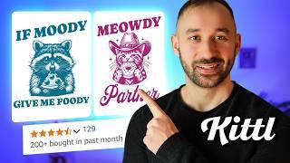 How To Design BEST-SELLING Retro T-Shirts w/ KITTL