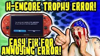 H-ENCORE HOW TO FIX ANNOYING TROPHY ERROR! EASY! HENKAKU