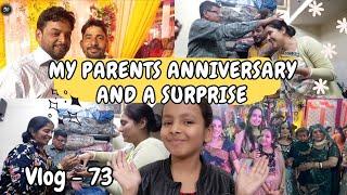 My Parent's Anniversary and a Surprise with (keshar and krishna) [ Vlog - 73 ]  #vlogging