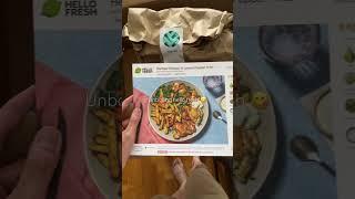 Unboxing Hello Fresh  #shorts ~ Promo up to $165 off in description 