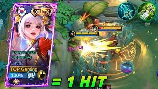 LAYLA 100% BROKEN HERO!! BUILD TOP GLOBAL LAYLA 2025 (1 HIT DELETE!!) - MLBB