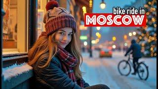 Cycling Through a Winter Wonderland in Moscow