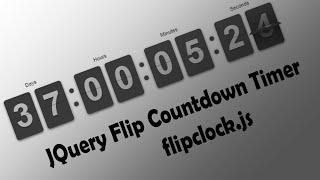 JQuery Flip Countdown Timer – flipclockjs | NoorHUB