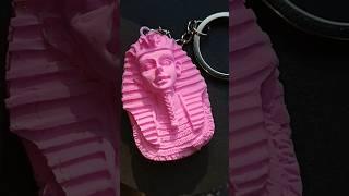 DIY easy pink pharaoh keychain #diy #tutorial #pharaoh #pink #clay #keychain #easy #ägypten #egypt