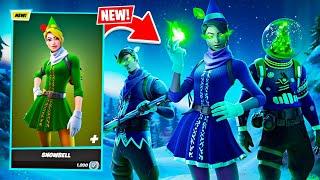 New MINTY ELF Skin! Winning in Duos w/ My Girlfriend! (Fortnite)