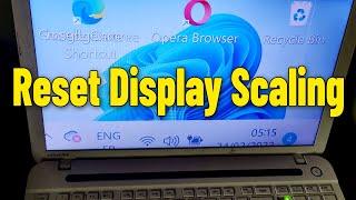 How To Reset & Undo Custom Display Scaling from 500 % to 100 in Windows 11 ️