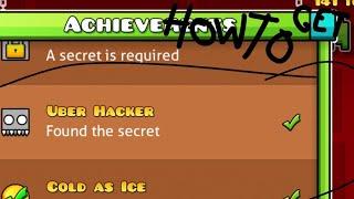 (GDW) how to get the uber hacker achievement in geometry dash world (even works in full version)