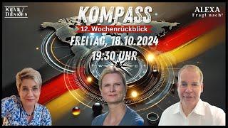  LIVE | KOMPASS - 12. Wochenrückblick mit Alexa, Stefan und Sabrina Kollmorgen