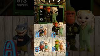 unboxing chimpanzini bananini x ballerina capucina lego toys | which one is right ? #trending