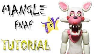 Как слепить Мангл ФНАФ из пластилина Туториал Mangle FNAF from clay Tutorial