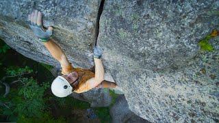 Climbing HARD granite cracks