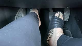PEDALPUMPING IN SLIPPERS - ASMR DRIVING CAR