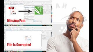 #Cara Mudah Import Pdf  ke Corel Tanpa Missing Font & Coruppted Online