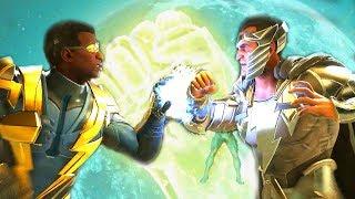 Injustice 2 - Black Lightning Vs Black Adam All Intro Dialogue/All Clash Quotes, Super Moves