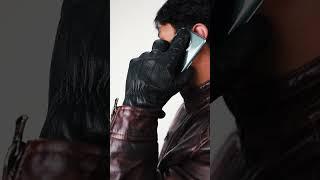 Leather Gloves For Men | Human Fit Biker Series