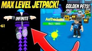 I GOT THE *MAX LEVEL* JETPACK AND INFINITE FUEL IN JETPACK SIMULATOR!! (Roblox)