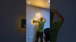 Modern 3D LED Signboard for BAKHODIR Business Setup Company | SmartBanner Installation #3dletters