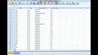 How to Change Variables from String to Numeric In SPSS