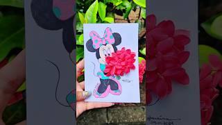 Minnie Mouse  #satisfying #artwork #zhenhina #shorts #popular #flowers #makemerich #artfashion #yt