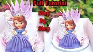 Gorgeous Princess Sofia The First Birthday Cake | Sofia The First Cake | Sofia Crown Birthday Cake