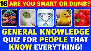 Survival Of The Smartest! Can You Beat The Toughest Quiz? (Brain Gym 16) | General Knowledge Test