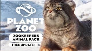 Planet Zoo Zookeepers Animal Pack & Free Update 1.18 Overview; ALL ANIMALS & PIECES