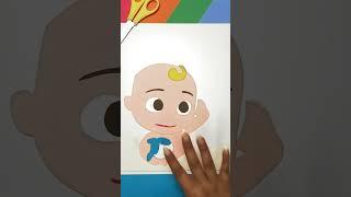 Paper Crafting Baby JJ's Sea Creature Rescue  #cocomelon #DIY #shorts CoComelon Nursery Rhymes