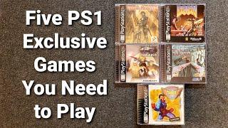 Five PS1 Exclusive Games You Need to Play (Gameplay Showcase)