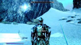 fighting the Ebony Warrior in skyrim #skyrim #gaming #Youtube