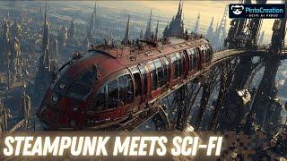 STEAMPUNK MEETS SCI-FI: An AI-Animated Journey (AI-Generated Art /  Midjourney and Hailuo AI)