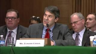 Senator Elizabeth Warren questions Leonard Chanin at Banking Hearing on Consumer Finance Regulations