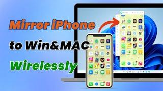 Easy! How to Mirror iPhone to Windows & MAC Wirelessly | iPhone cast to PC