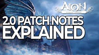 AION CLASSIC EU 2.0 - PATCH NOTES SUMMARY | Poolsifist