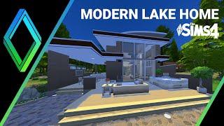 The Sims 4 House Building -  Modern Lake Cabin