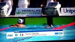 CECCON THOMAS ( 17 years old)  Junior 1 anno  100 freestyle final 48.87