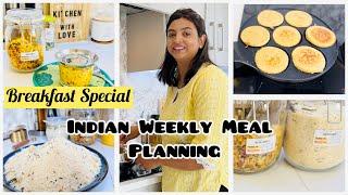 Indian Weekly Meal Prep for busy mom|Simple Tips to reduce cooking time| Breakfast & Premix recipes