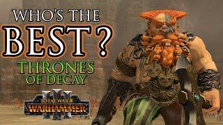 Testing WHO'S THE BEST of the Thrones of Decay units?
